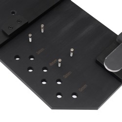 Seinäkiinnitteinen teline HONGDUI MT-2465 PRO viivaimelle akryyli bakeliitti säilytyspidike