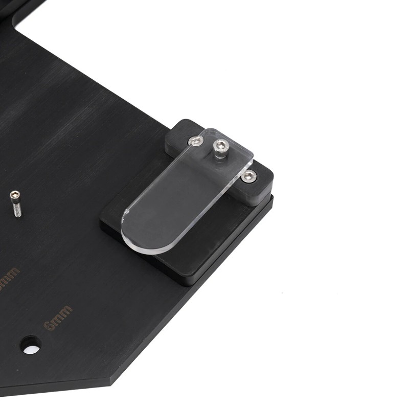 Seinäkiinnitteinen teline HONGDUI MT-2465 PRO viivaimelle akryyli bakeliitti säilytyspidike