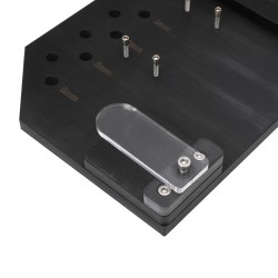 Seinäkiinnitteinen teline HONGDUI MT-2465 PRO viivaimelle akryyli bakeliitti säilytyspidike