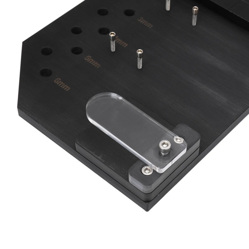 Seinäkiinnitteinen teline HONGDUI MT-2465 PRO viivaimelle akryyli bakeliitti säilytyspidike