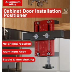 Kaapin oven asennusjigi alumiiniseos paikoitustyökalu kehyksellisiin ja kehyksettömiin kaappeihin 10–60 mm