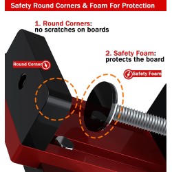 Kaapin oven asennusjigi alumiiniseos paikoitustyökalu kehyksellisiin ja kehyksettömiin kaappeihin 10–60 mm