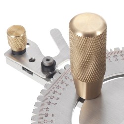 Wnew päivitetty pöytäsahan jiirimitta 27 kulmapysäytyksellä 450 mm ohjauskiskolla kääntyvällä rajoittimella