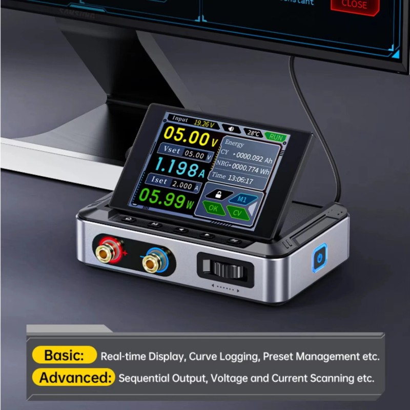FNIRSI DPS-150 kannettava säädettävä tasavirtalähde 0–30 V 0–5 A 150 W digitaalinäyttö