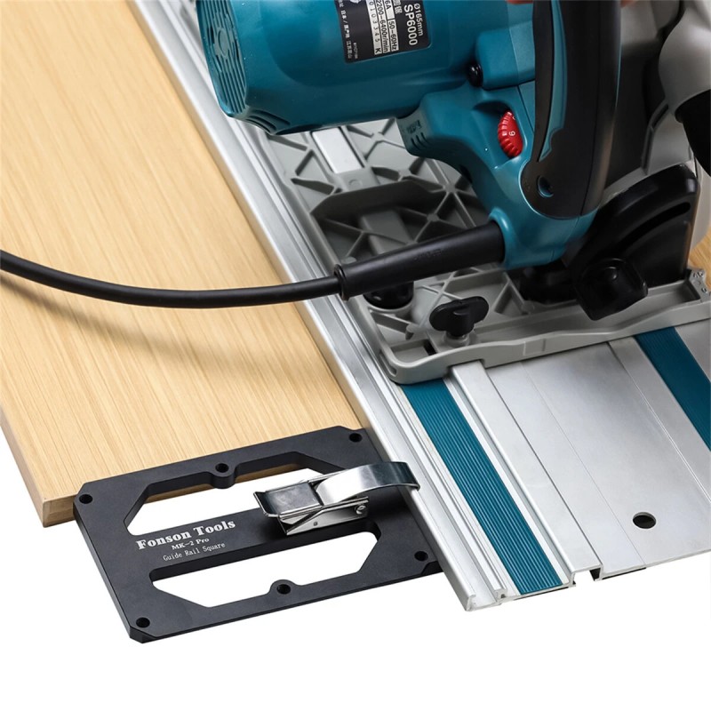 FONSON TOOLS MK 2Pro raitasahan 90 asteen kulmaohjain yhteensopiva Makita ja Festool kiskoille
