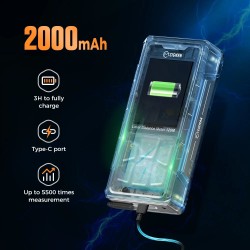 CIGMAN CD-120G laseretäisyysmittari 120 m digitaalinen etsin 4x-zoomaus P2P-tekniikka IP68 langaton lataus