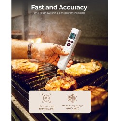 ERICKHILL ROOKPRO kaksitoiminen infrapunalämpömittari ja liha-anturi kosketukseton taittuva laaja lämpötila-alue nopea tarkka