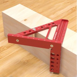 ENJOYWOOD 5 tuumainen kolmiulotteinen kulmamittari 22 5 90 asteen reiänpaikannus alumiini t mallinen merkkaustyökalu