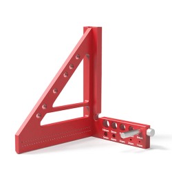 ENJOYWOOD 5-tuumainen kolmiulotteinen kulmamittari 22,5–90 asteen reiänpaikannus alumiini t-mallinen merkkaustyökalu