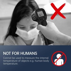 ERICKHILL ROOK 600C infrapunalämpömittari tarkka ±1,5% vasteaika 0,5 s -50–600°C säädettävä emissiivisyys