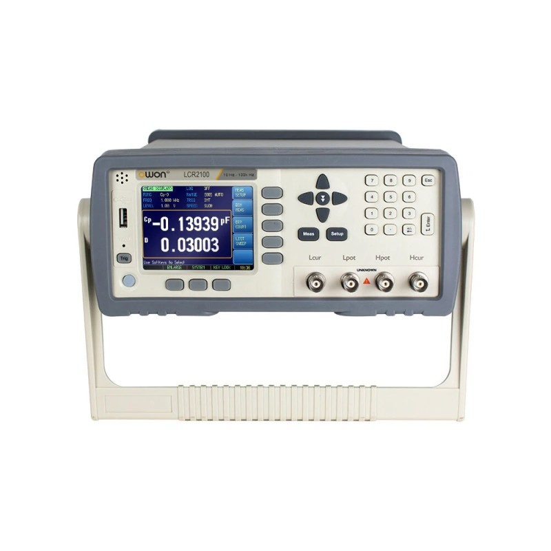 OWON LCR2000-sarja lcr-mittari 10–100 kHz testitaajuus 0,05% tarkkuus nopea mittaus USB RS232