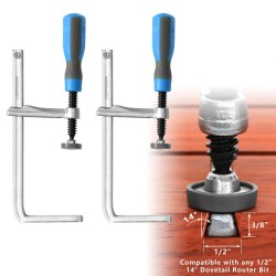 Lohenpyrstöpuristin 160x60 mm pehmeällä kahvalla raskaskäyttöinen puuntyöstötyökalu