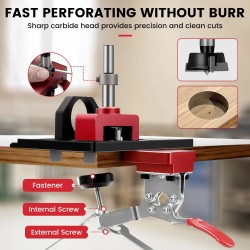 ENJOYWOOD piilosarana porajigi 35 mm:n pikakiinnitys pölyimuriadapterilla alumiiniseos