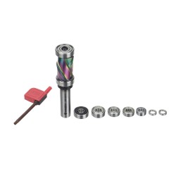 HONGDUI kaksoislaakerillinen yhdistelmäspiraalijyrsin 1/2 tuuman varsi 7/8 tuuman terä