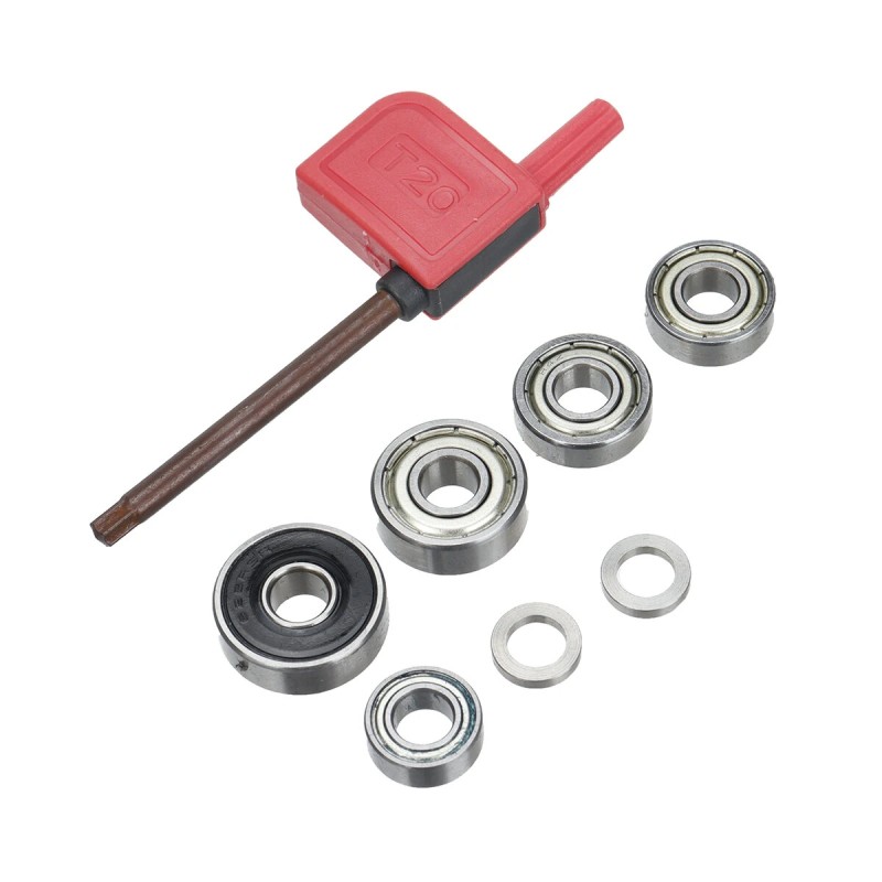 HONGDUI kaksoislaakerillinen yhdistelmäspiraalijyrsin 1/2 tuuman varsi 7/8 tuuman terä