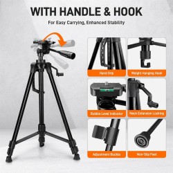 GOCHIFIX viisilinjainen vihreä lasertaso jalustalla kaksi luotipistettä itsevaaittuva kannettava laukku tähtäinlevy paristot