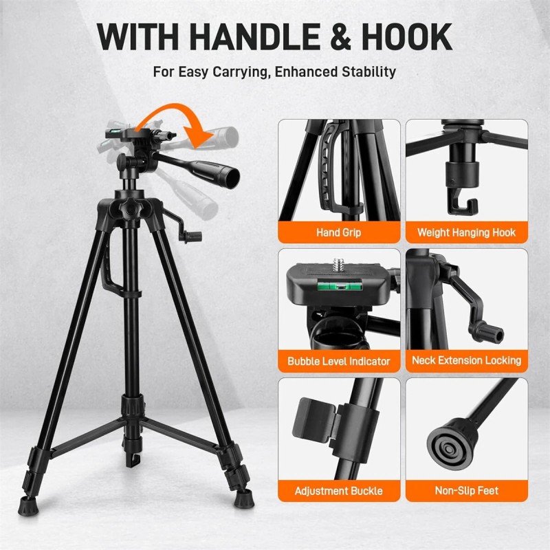 GOCHIFIX viisilinjainen vihreä lasertaso jalustalla kaksi luotipistettä itsevaaittuva kannettava laukku tähtäinlevy paristot