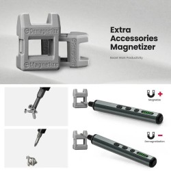 KAIWEETS ES21 tarkkuussähköruuvimeisseli 5 vääntömomenttiasetusta 64 tarkkuuskärkeä USB-C-lataus ergonominen älypuhelimille