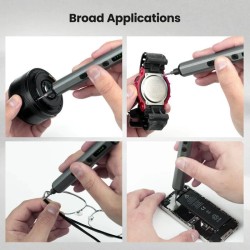 KAIWEETS ES21 tarkkuussähköruuvimeisseli 5 vääntömomenttiasetusta 64 tarkkuuskärkeä USB-C-lataus ergonominen älypuhelimille