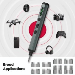 KAIWEETS ES21 tarkkuussähköruuvimeisseli 5 vääntömomenttiasetusta 64 tarkkuuskärkeä USB-C-lataus ergonominen älypuhelimille