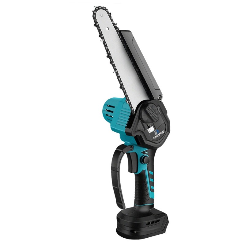 Drillpro 8-tuumainen harjaton akkuketjusaha nopealeikkuinen puuntyöstö puutarhakarsinta sopii Makita 18V-akulle