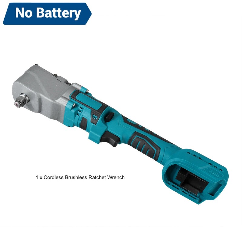 Drillpro akkukäyttöinen harjaton räikkäväännin 200 Nm:n 1/2 tuuman neliövääntiö 18V yhteensopiva kaksivaihteinen