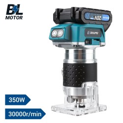 Drillpro akkukäyttöinen harjaton 350W puun trimmeri pienikokoinen reititin urantekoon kaiverrukseen