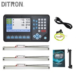 DITRON D80 LCD-näytöllinen 3/4-akselinen DRO digitaalilukija 0,005 mm resoluutio 200-1000 mm
