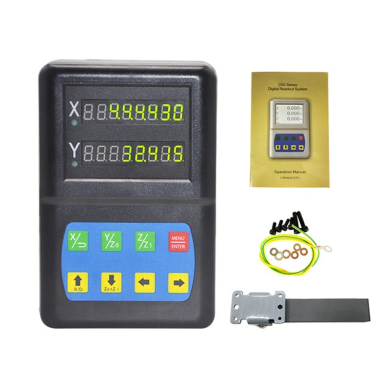 Kompakti led digitaalinäyttö kaksi tai kolme akselia sorvi jyrsintä 0 1 10 m resoluutio 100 500 mm lineaarinen asteikko