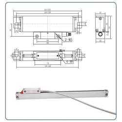 Kompakti led-digitaalinäyttö kaksi tai kolme akselia sorvi jyrsintä 0,1–10 µm resoluutio 100–500 mm lineaarinen asteikko