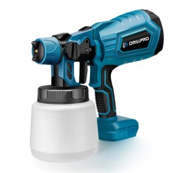 Drillpro 1000 ml langaton sähköinen maaliruisku kannettava kodin ja auton maalaukseen 18 voltin yhteensopiva