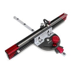 ENJOYWOOD tarkka jiirisahan mittalaite 890 mm:n jatkettava tuki 27 kulmapysäytintä mikrosäädettävä pysäytin