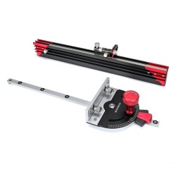 ENJOYWOOD tarkka jiirisahan mittalaite 890 mm:n jatkettava tuki 27 kulmapysäytintä mikrosäädettävä pysäytin