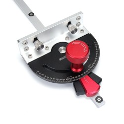 ENJOYWOOD tarkka jiirisahan mittalaite 890 mm:n jatkettava tuki 27 kulmapysäytintä mikrosäädettävä pysäytin