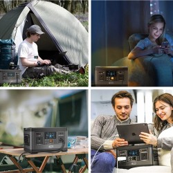 FlashFish P63 kannettava virtalähde 500 W huipputeho 1000 W aurinkogeneraattori retkeilyyn