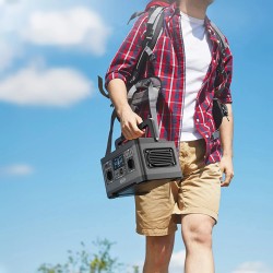 FlashFish P63 kannettava virtalähde 500 W huipputeho 1000 W aurinkogeneraattori retkeilyyn