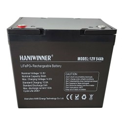 HANIWINNER 12.8V 54Ah LiFePO4 akku 691.2Wh varavirtapaketti BMS IP55