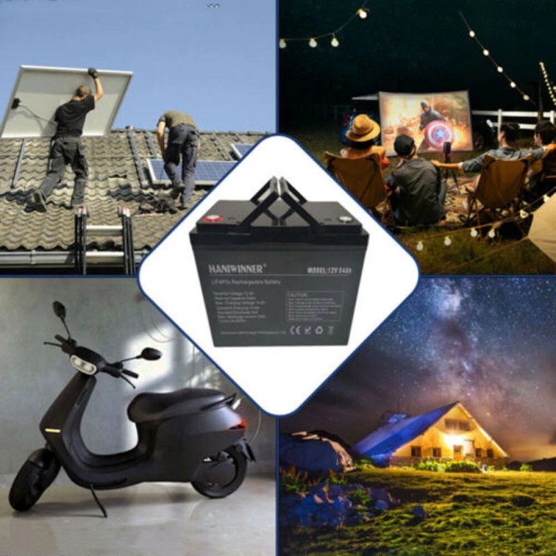 HANIWINNER 12.8V 54Ah LiFePO4 akku 691.2Wh varavirtapaketti BMS IP55