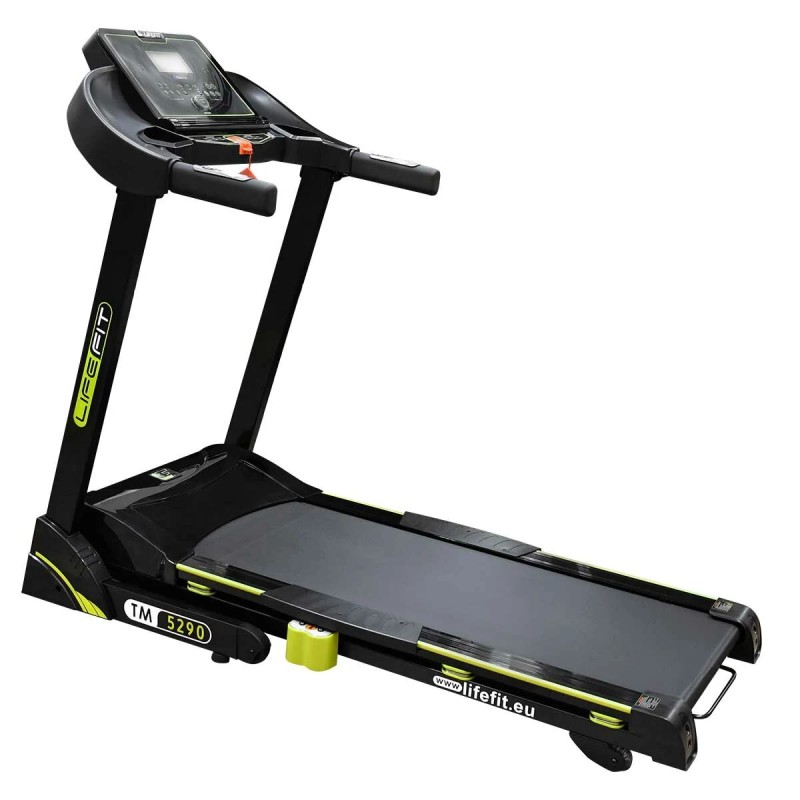 LIFEFIT TM5290 ammattimainen taittuva juoksumatto 5 hevosvoimaa 20 km/h maksiminopeus bluetooth-yhteys led-näyttö kotikäyttöön