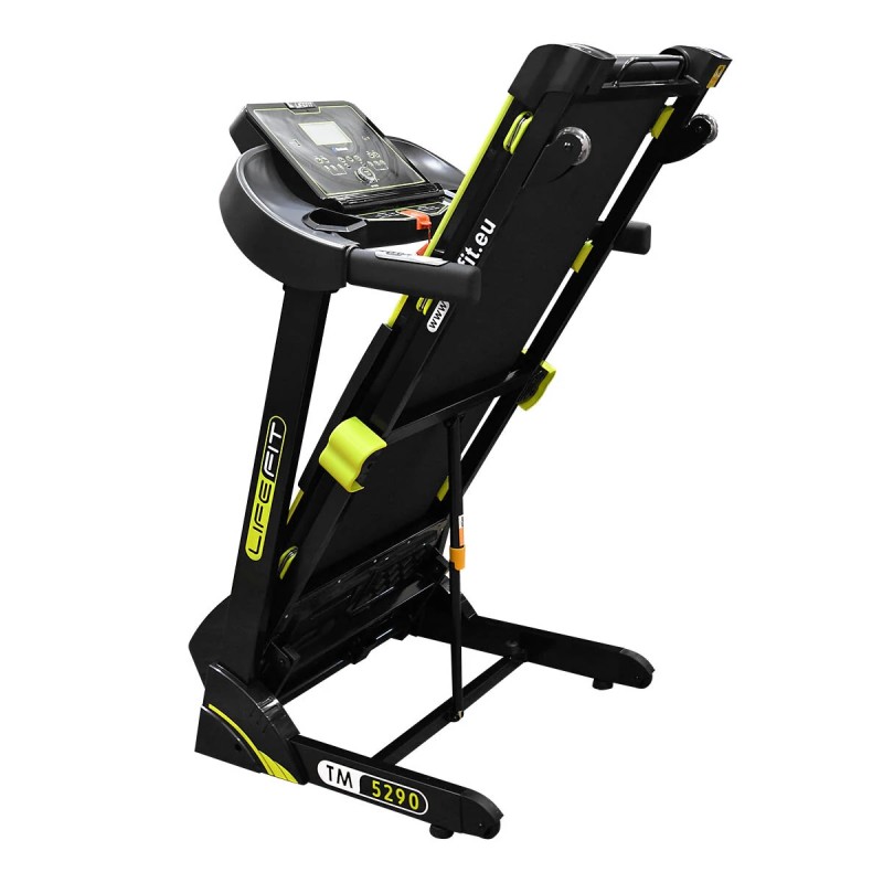 LIFEFIT TM5290 ammattimainen taittuva juoksumatto 5 hevosvoimaa 20 km/h maksiminopeus bluetooth-yhteys led-näyttö kotikäyttöön
