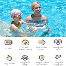 Sublue Hagul EZ vedenalainen potkuri viisikymmentä minuuttia kaksinopeuksinen valkoinen