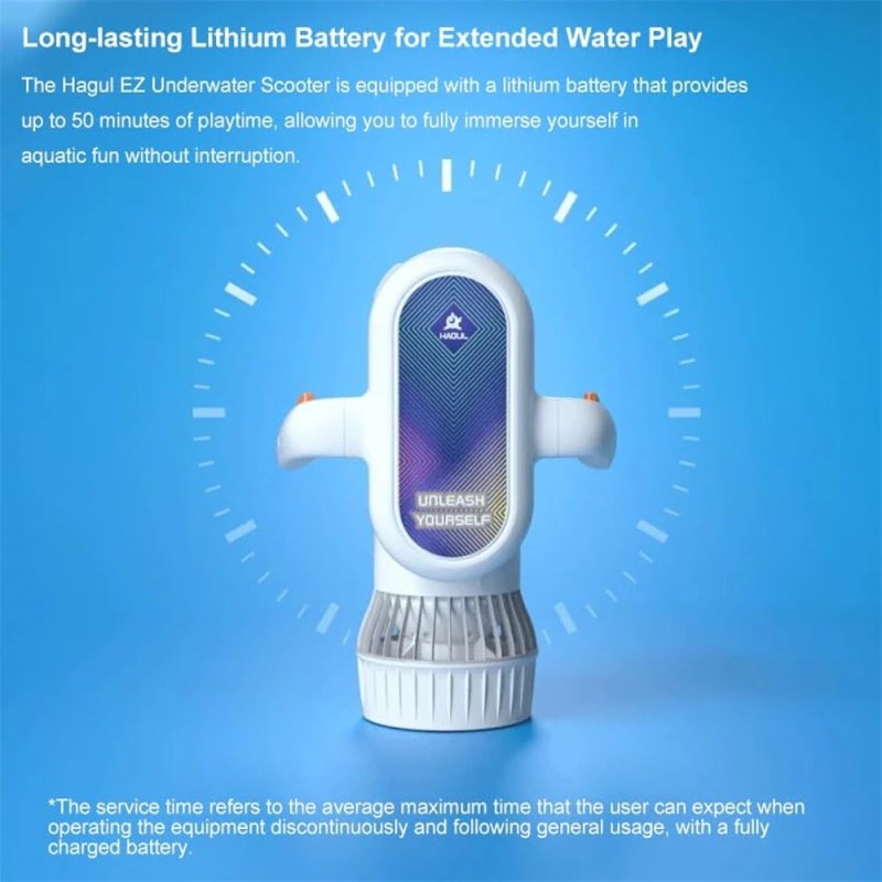 Sublue Hagul EZ vedenalainen potkuri viisikymmentä minuuttia kaksinopeuksinen valkoinen