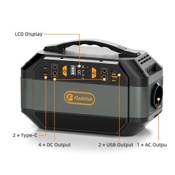 FlashFish P56 kannettava aurinkovirtageneraattori retkelle, kotiin ja ulkokäyttöön