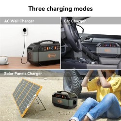 FlashFish P56 kannettava aurinkovirtageneraattori retkelle, kotiin ja ulkokäyttöön