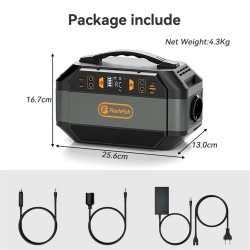 FlashFish P56 kannettava aurinkovirtageneraattori retkelle, kotiin ja ulkokäyttöön