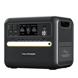 TALLPOWER V2400 kannettava virtalähde 2160Wh LiFePO4 2400W UPS aurinkolataus PD 100W led