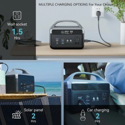 DaranEner NEOZ 300W (600W huippu) 179,2Wh 56000mAh kannettava varavirtalaite EU-pistoke