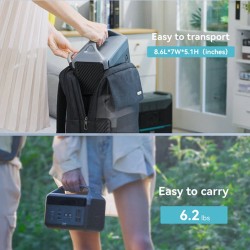 DaranEner NEOZ 300W (600W huippu) 179,2Wh 56000mAh kannettava varavirtalaite EU-pistoke