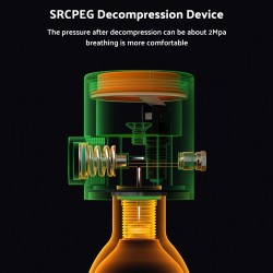 SMACO S500 0,7 l pieni sukellussäiliö kevyt kannettava snorklaukseen ja sukellukseen