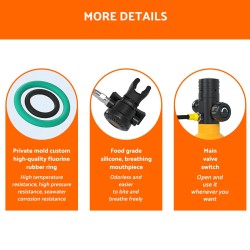 SMACO S400 Pro 1L pieni sukelluspullo hätähengityslaite sukellusvaruste